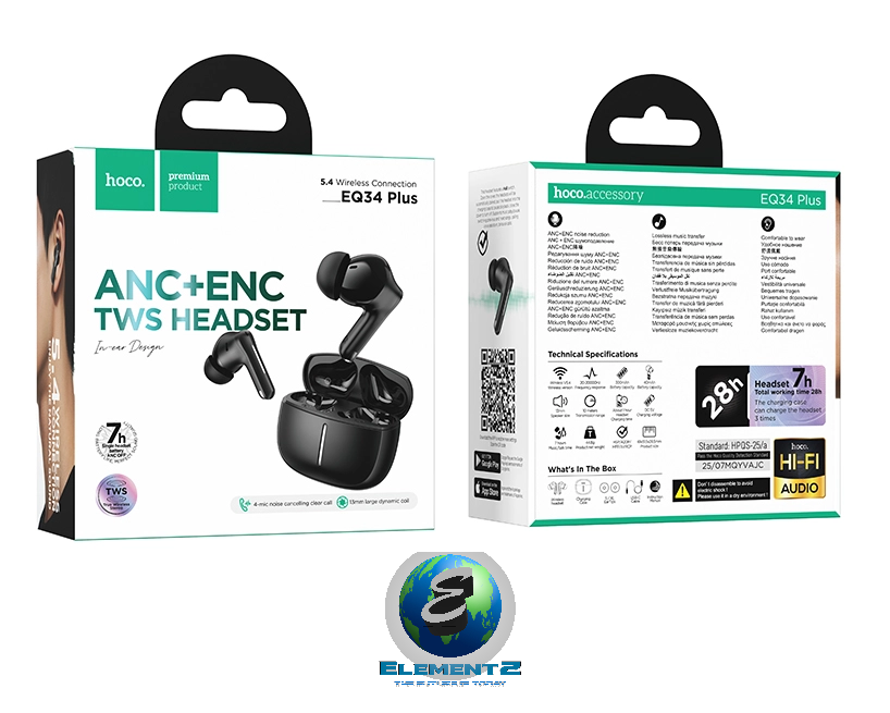 Hoco EQ34 Plus ANC + ENC TWS